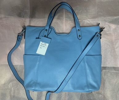 Новая кожаная голубая сумка Cherry Paris оригинал