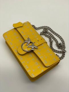 Новая женская сумка клатч Pinko жёлтая