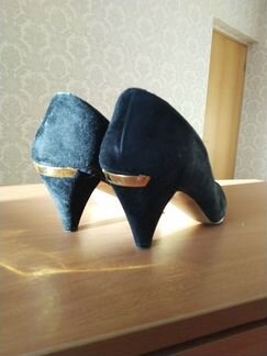 Туфли замшевые, натуральная кожа