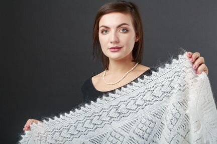 Пуховая шаль 