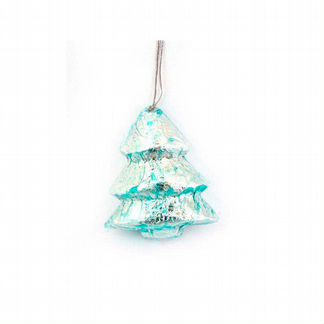 Шар Елочка Фольгированная Цвет: Бирюзовый (8 см)