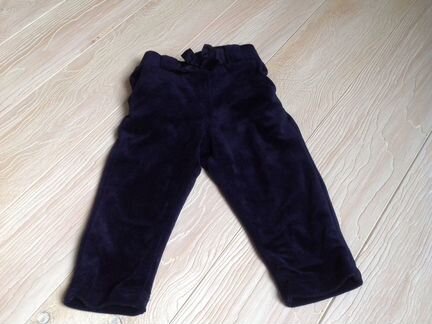 Брюки для девочки утеплённые 80 см