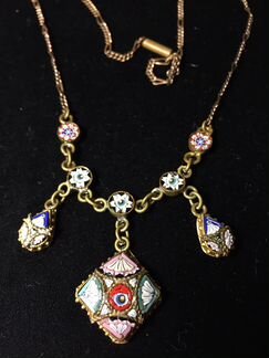 Подвески антикварные смальта Микромозаика Италия а