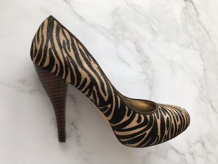 Туфли - лодочки Nine West из меха пони