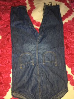 Джинсы комбинезон