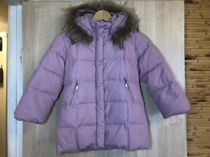 Зимнее пальто пуховик для девочки, 116