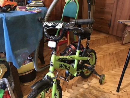 Велосипед racer wind с дополнительными колесами