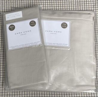 Новые Zara Home простыня 90Х200 + наволочка. Сатин