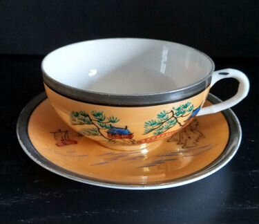 Чайные пары 6 штук fine china. Винтаж