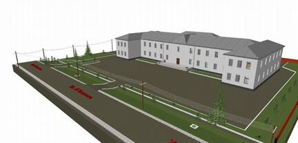 Создание 3Д моделей зданий, объектов территории