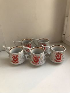 Кофейные чашки ладья. Завод Возрождение