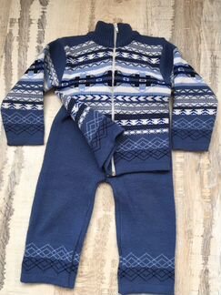 Костюм : утеплённые брюки и джемпер на молнии