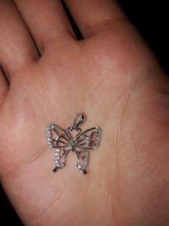 Серебряная подвеска с фианитами, Valtera