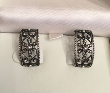 Серьги 875 пробы