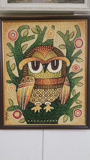 Сова картина подарок умному человеку