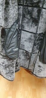 Дублёнка коричневая р 44