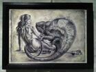 Картина ''Девушка и хамелеон