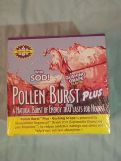 Pollen burst gushing grape