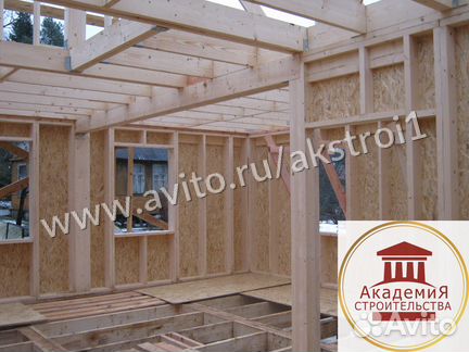 Каркасный дом № 608. Строительство домов и бань