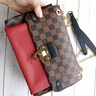 Сумка Louis vuitton Vavin PM коричневая шашка лв