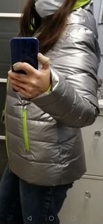 Серебряная куртка, пуховик XL, Broadway