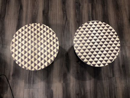 Прикроватный столик из металла и дерева, bangor