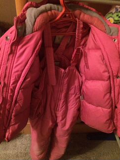 Пальто, комбез зима 128-134 kiko