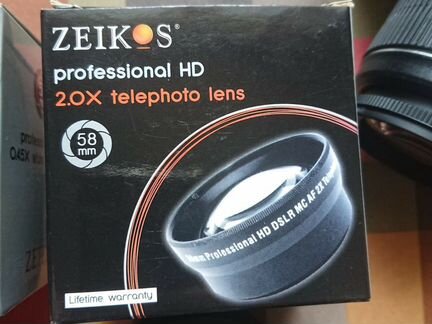 Насадки на объектив новые telephoto и wide