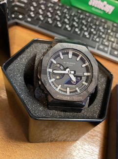 Casio g-shock GA-2100-1EAR с стальным браслетом