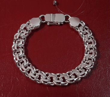 Серебряный браслет «Бисмарк» 55.92гр. 22см