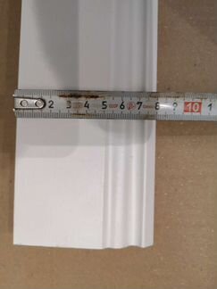 Мдф ламинированный плинтус белый