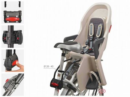 Велокресло заднее Polisport Guppy RS