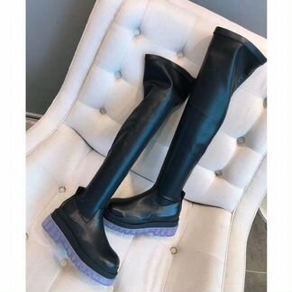 Ботфорты Bottega Veneta черные