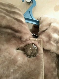 Шуба натуральный мех мутон