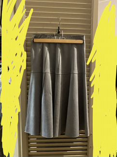 Юбка замша Zara миди