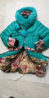 Почти новое пальто зимнее 152р