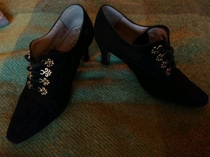 Pierre Laurence, черные замшевые, 37