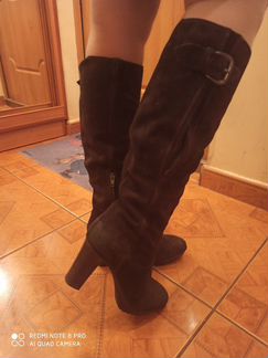 Сапоги из натуральной замши alberto gozzi(Оригинал