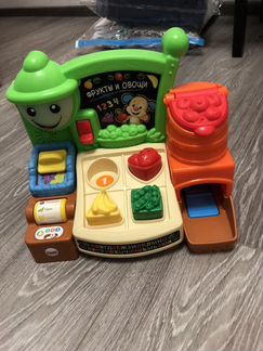 Касса игрушечная прилавок с фруктами и овощами Fis
