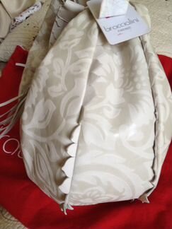 Новая большая кожаная сумка braccialini