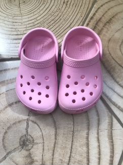 Crocs kids розовые размер С7/24