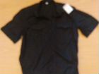 Рубашка военная черная с коротким рукавом