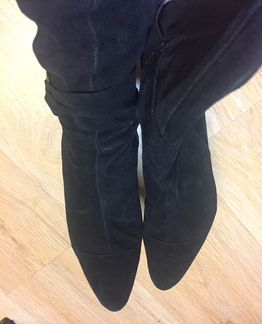 Ботфорты замшевые