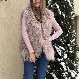 Новая жилетка из натуральной ламы