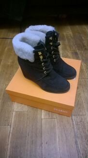 Ботинки зимние кожаные