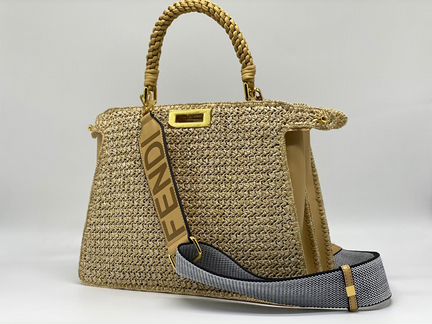Новая сумка Fendi текстиль + кожа
