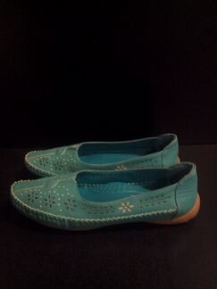 Балетки бирюзовые новые