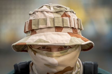 Снайперская панама в Шведском пустынном камуфляже