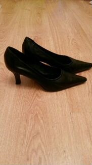 Туфли-лодочки кожаные