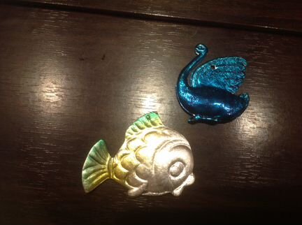 Елочные игрушки СССР/картон-фольга